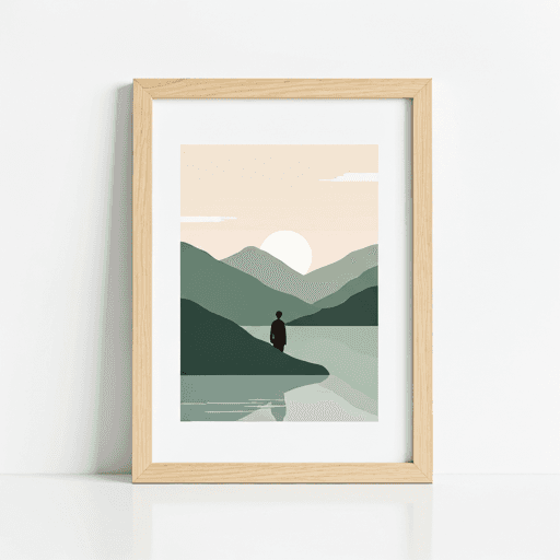 Serene nature landscape